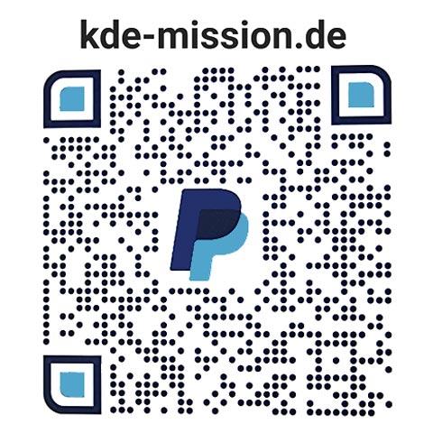 QR-Code für Spenden an KDE-Mission